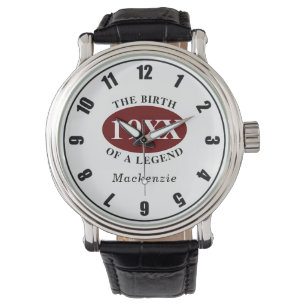 Personalisierte 50. Geburtstagsfeier Retro-Geburt Armbanduhr