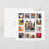 Personalisierte 50. Geburtstagsfoto Vorlage Modern (Vorne/Hinten)