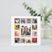 Personalisierte 50. Geburtstagsfoto Vorlage Modern (Stehend Vorderseite)