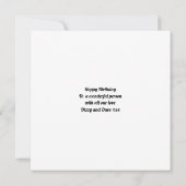 Personalisierte 50. Geburtstagsfoto Vorlage Modern (Rückseite)