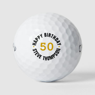 Personalisierte 50. Geburtstagsgolfbälle Golfball