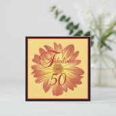 Personalisierte 50. Geburtstagsparty Einladung (Stehend Vorderseite)
