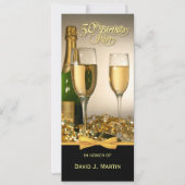 Personalisierte 50. Geburtstagsparty Einladung (Vorderseite)