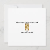 Personalisierte 50. Geburtstagsparty Einladung (Rückseite)