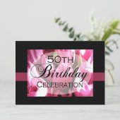 Personalisierte 50. Geburtstagsparty Einladung (Stehend Vorderseite)