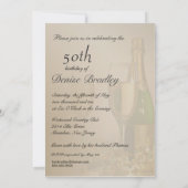 Personalisierte 50. Geburtstagsparty Einladungen (Rückseite)