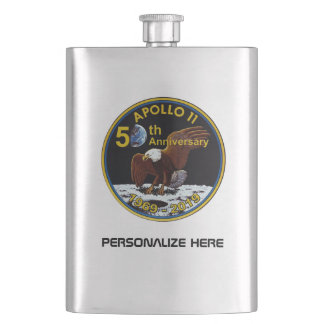 Personalisierte 50. Jahrestag Apollo 11 Flachmann