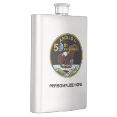 Personalisierte 50. Jahrestag Apollo 11 Flachmann (Rechts)