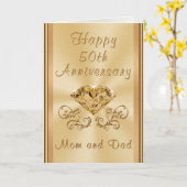 Personalisierte 50-jährige Jubiläumskarte für Elte Karte (Gelbe Blume)