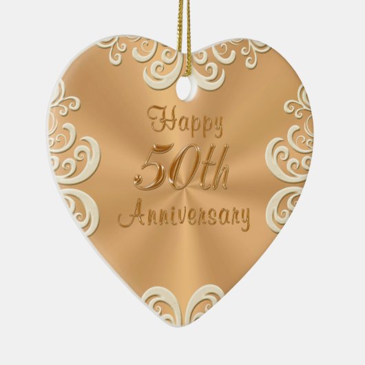Personalisierte 50. keramik ornament (Rechts)