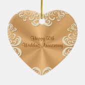 Personalisierte 50. keramik ornament (Hinten)