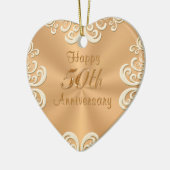 Personalisierte 50. keramik ornament (Links)