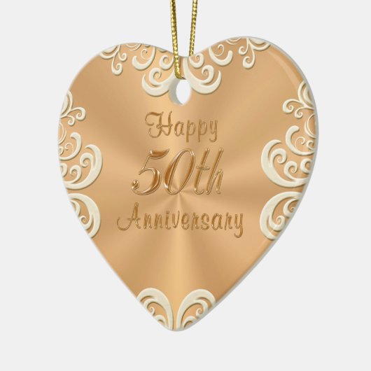 Personalisierte 50. keramik ornament (Links)