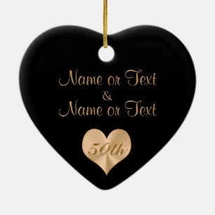 Personalisierte 50. keramikornament