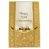 Personalisierte 50. mittlere geschenktüte (Rückseite)