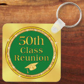 Personalisierte 50. Wiedersehen-Favoriten, FARBEN  Schlüsselanhänger (Rückseite)