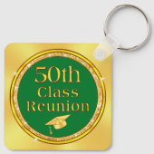 Personalisierte 50. Wiedersehen-Favoriten, FARBEN  Schlüsselanhänger (Rückseite)