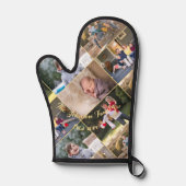 Personalisierte 5-FamilienfotoCollage Mit Monogram Ofenhandschuh (Vorderseite)