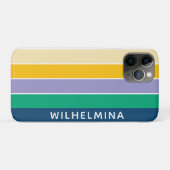 Personalisierte 5 farbige Linien Case-Mate iPhone Hülle (Rückseite (Horizontal))