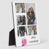 Personalisierte 5-Foto-Collage | 18. Geburtstag Fotoplatte (Seite)