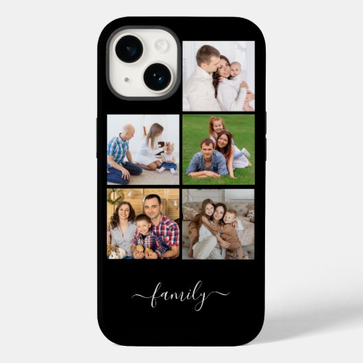Personalisierte 5-Fotocollage-Produktfamilie, benu Case-Mate iPhone Hülle (Rückseite)