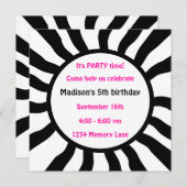 Personalisierte 5. Geburtstagsparty Einladung (Vorne/Hinten)