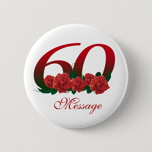 Personalisierte 60 button (Vorderseite)