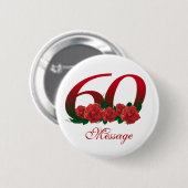 Personalisierte 60 button (Vorne & Hinten)