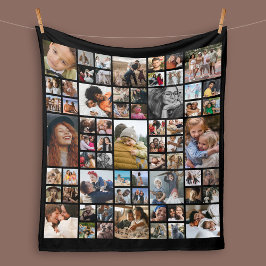 Personalisierte 65 Fotomontage Fleece Blanket