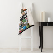 Personalisierte 69-FotoCollage mit benutzerdefinie Sherpadecke (Beispiel)