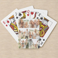 Personalisierte 6-Foto-Collage vertikale Poker