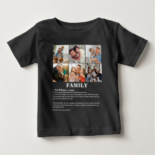 Personalisierte 6-Fotocollage-Produktfamilie Defin Baby T-shirt