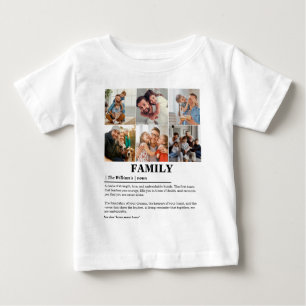 Personalisierte 6-Fotocollage-Produktfamilie Defin Baby T-shirt
