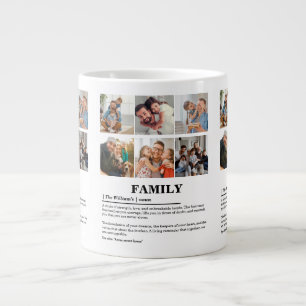 Personalisierte 6-Fotocollage-Produktfamilie Defin Jumbo-Tasse