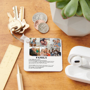 Personalisierte 6-Fotocollage-Produktfamilie Defin Schlüsselanhänger