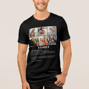 Personalisierte 6-Fotocollage-Produktfamilie Defin Tri-Blend Shirt