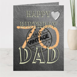 Personalisierte 70. Geburtstagskarte für Vater Karte