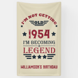 Personalisierte 70 Vintage Geburtstagsparty Banner
