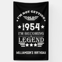 Personalisierte 70 Vintage Geburtstagsparty Banner