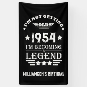 Personalisierte 70 Vintage Geburtstagsparty Banner