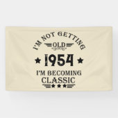 Personalisierte 70 Vintage Geburtstagsparty Banner (Horizontal)