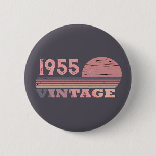 Personalisierte 70 Vintage Geburtstagsparty Button