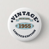 Personalisierte 70 Vintage Geburtstagsparty Button (Vorderseite)