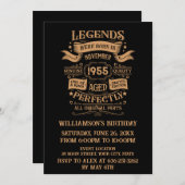 Personalisierte 70 Vintage Geburtstagsparty Einladung (Vorne/Hinten)