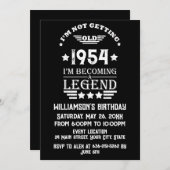 Personalisierte 70 Vintage Geburtstagsparty Einladung (Vorne/Hinten)