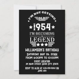 Personalisierte 70 Vintage Geburtstagsparty Einladung