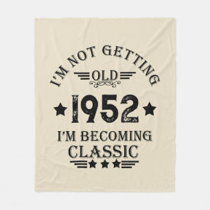 Personalisierte 70 Vintage Geburtstagsparty Fleecedecke