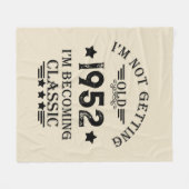 Personalisierte 70 Vintage Geburtstagsparty Fleecedecke (Vorderseite (Horizontal))