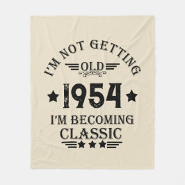 Personalisierte 70 Vintage Geburtstagsparty Fleecedecke