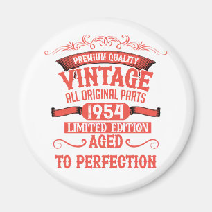 Personalisierte 70 Vintage Geburtstagsparty Magnet